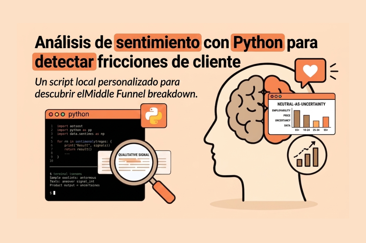 Análisis de sentimiento con Python para detectar fricciones de cliente- banner